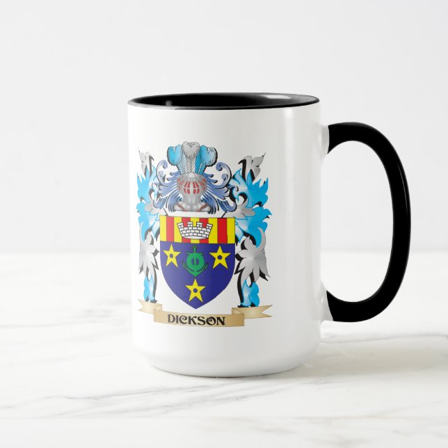 Dickson Coat of Arms - Family Crest Mug (Right)
