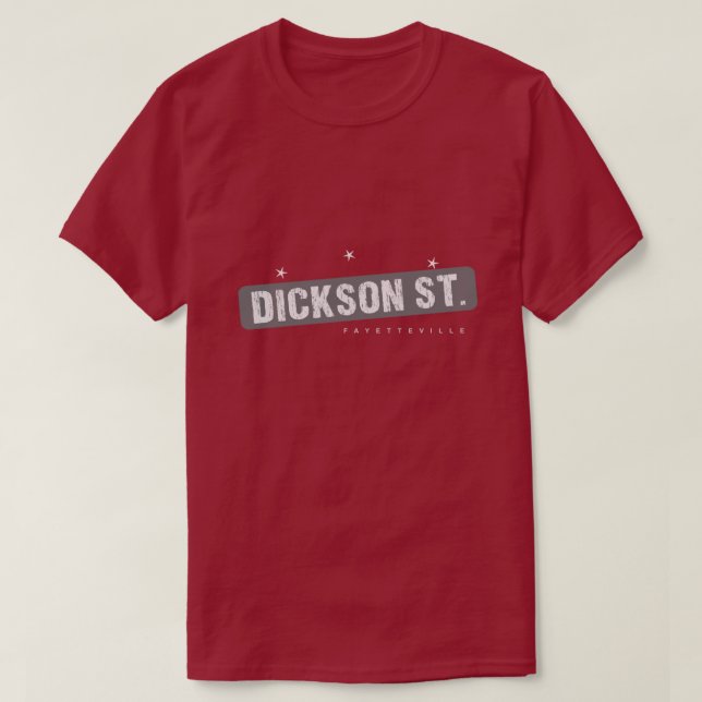 Dickson Street Fayetteville Arkansas T-Shirt (Design Front)