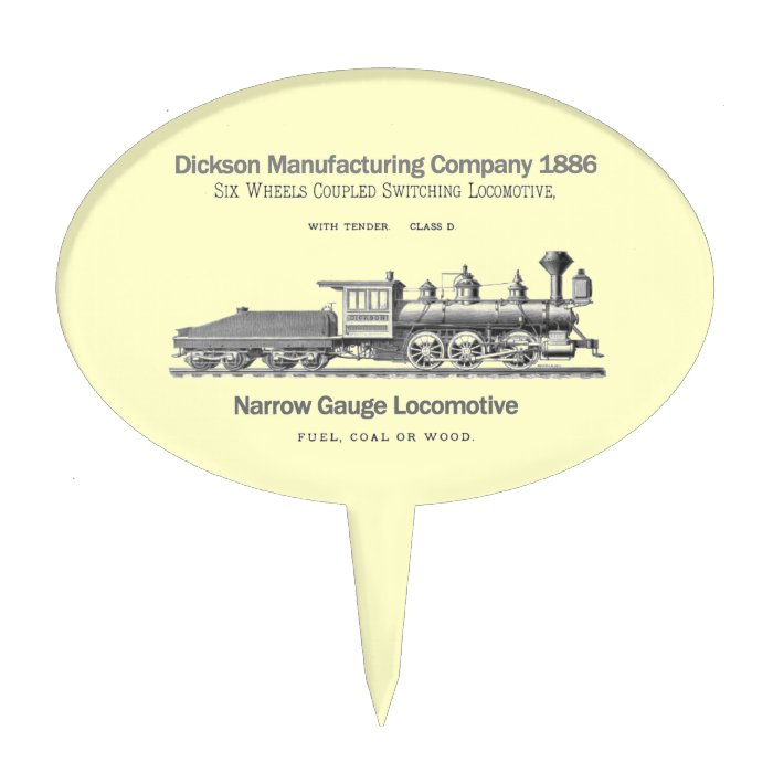 Dickson Switching Locomotive 1886 Cake Pick