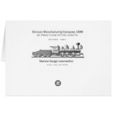 Dickson Switching Locomotive 1886 Cards (Back Horizontal)