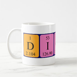 Dicky periodic table name mug