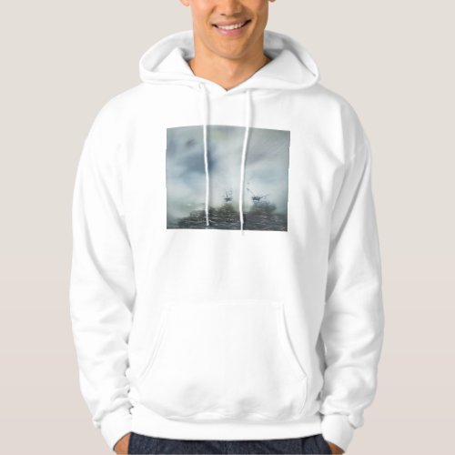 Dicovery a clearing in the sea mist Captain Hoodie