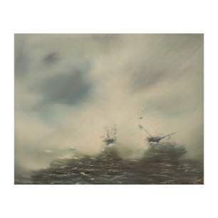 Dicovery a clearing in the sea mist Captain Wood Wall Decor