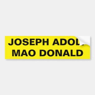 DICTATORS BUMPER STICKER