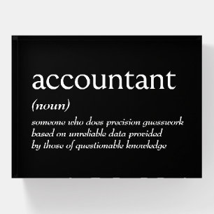 Dictionary Definition For ACCOUNTANT Paperweight