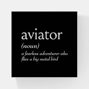 Dictionary Definition For AVIATOR Paperweight