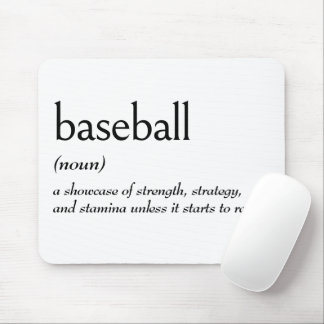 Dictionary Definition For BASEBALL Mouse Pad