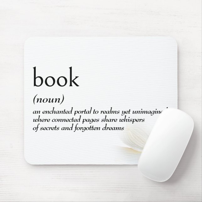 Dictionary Definition For BOOK Mouse Pad (With Mouse)