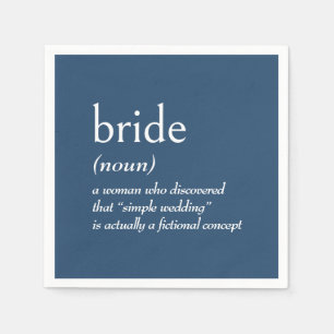 Dictionary Definition for BRIDE Napkins