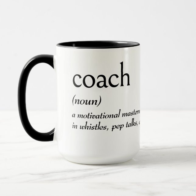 Dictionary Definition for COACH Mug (Left)