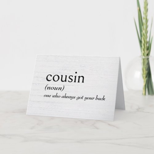 Dictionary Definition For COUSIN