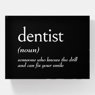 Dictionary Definition For DENTIST Paperweight