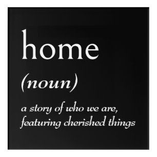 Dictionary Definition for HOME Acrylic Print