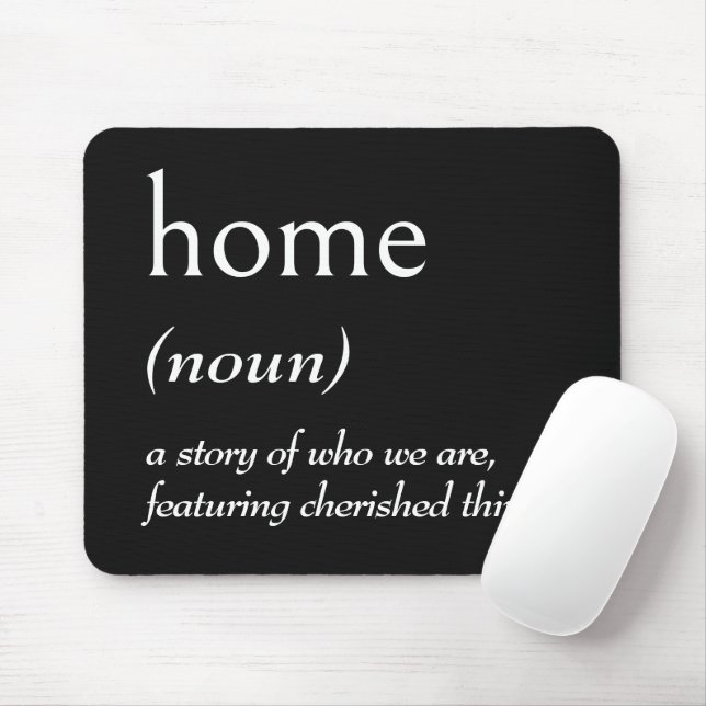 Dictionary Definition for HOME Mouse Pad (With Mouse)