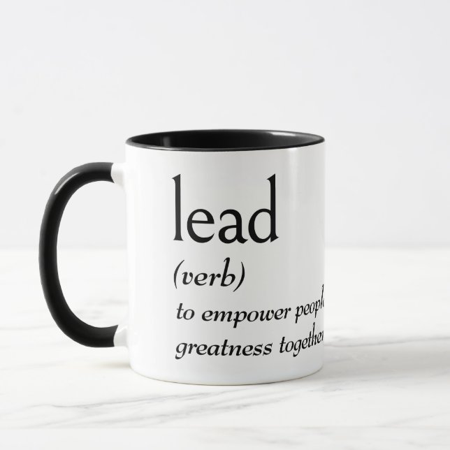 Dictionary Definition For LEAD Mug (Left)