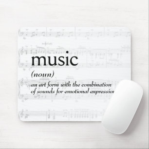 Dictionary Definition For MUSIC Mouse Pad