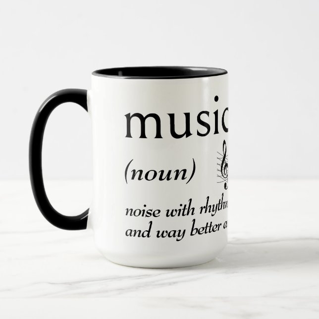 Dictionary Definition for MUSIC Mug (Left)
