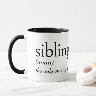 Dictionary Definition For SIBLING Mug
