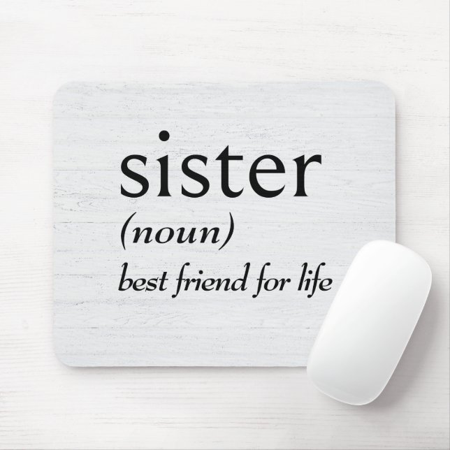 Dictionary Definition For SISTER Mouse Pad (With Mouse)