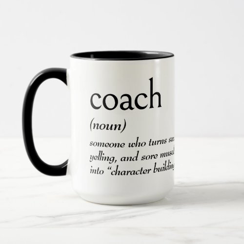 Dictionary Definition for Soccer COACH Mug
