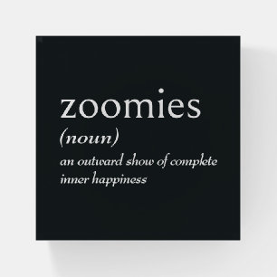 Dictionary Definition for ZOOMIES Paperweight