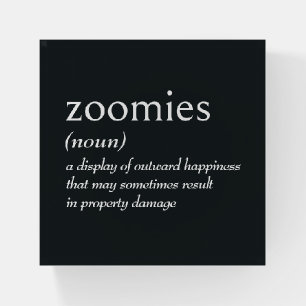 Dictionary Definition for ZOOMIES Paperweight