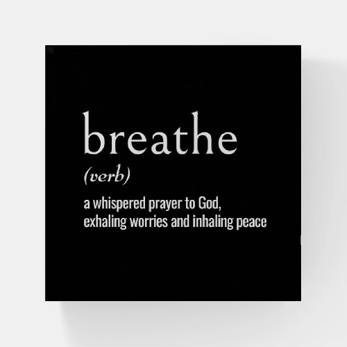 Dictionary Definition of BREATHE Paperweight