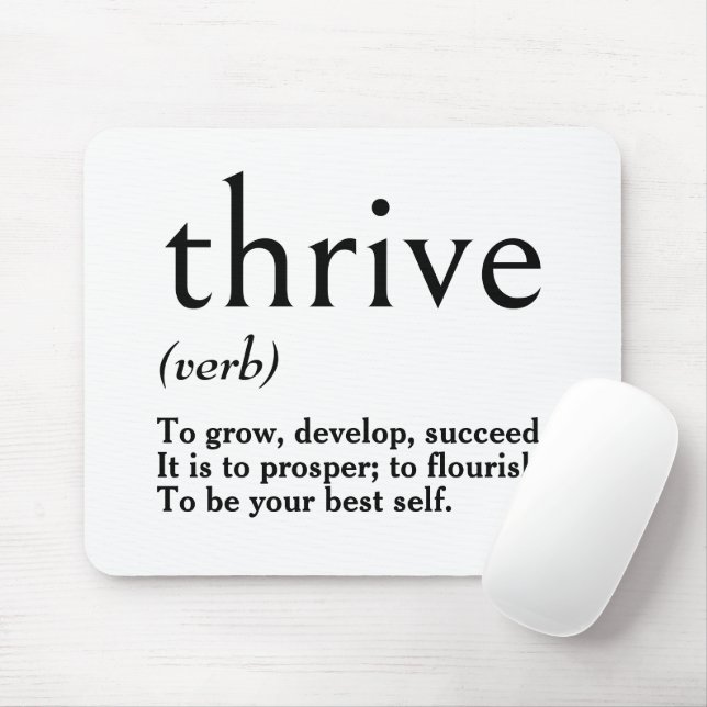 Dictionary Definition of Thrive  Mouse Pad (With Mouse)