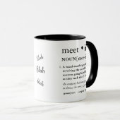 Dictionary Definition Office Meeting Humor Coffee Mug (Front Right)