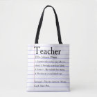 Dictionary teacher tote bag. Reasons you love