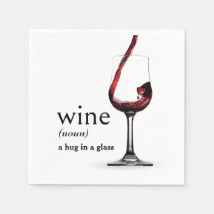 Dictionary's Definition of WINE Napkins