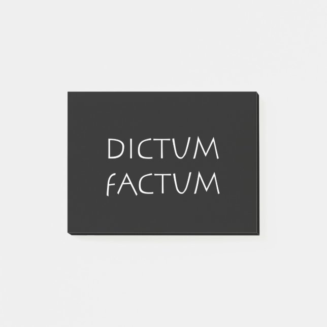 Dictum factum post-it notes (Front)