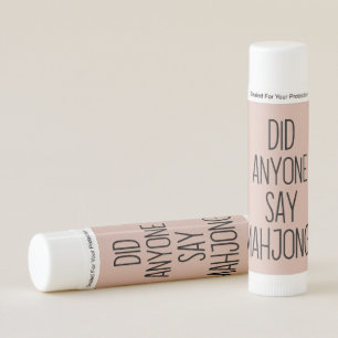 Did anyone say mahjong? Funny mahjong Lip Balm