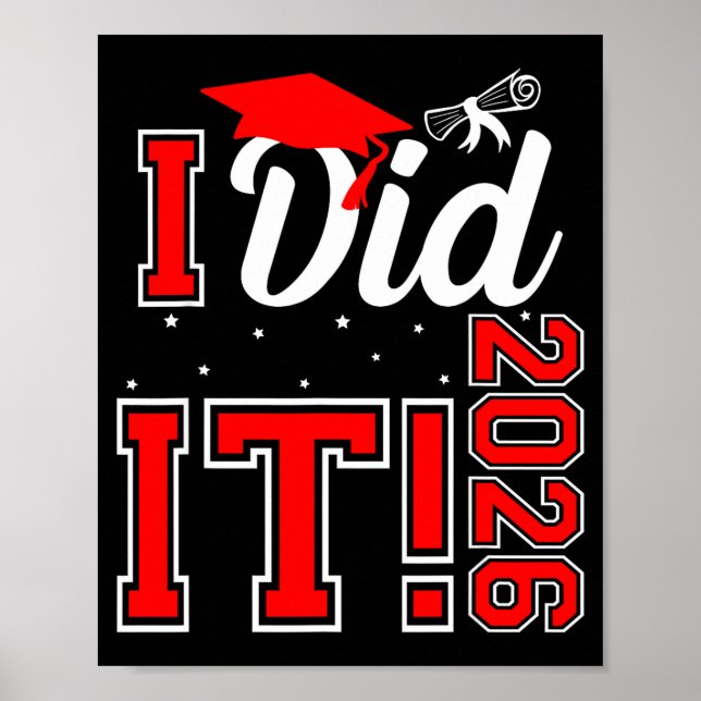 Did graduation 2026 graduate class of 2025 senior poster (Front)