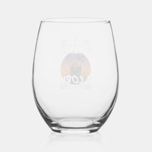 Did Hear Cork Pop Halloween Haunted House Corkscre Stemless Wine Glass