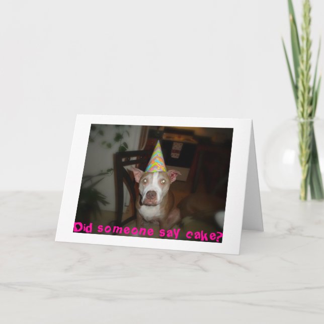 Did someone say cake? card (Front)