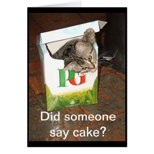 Did someone say cake? cards (Front)