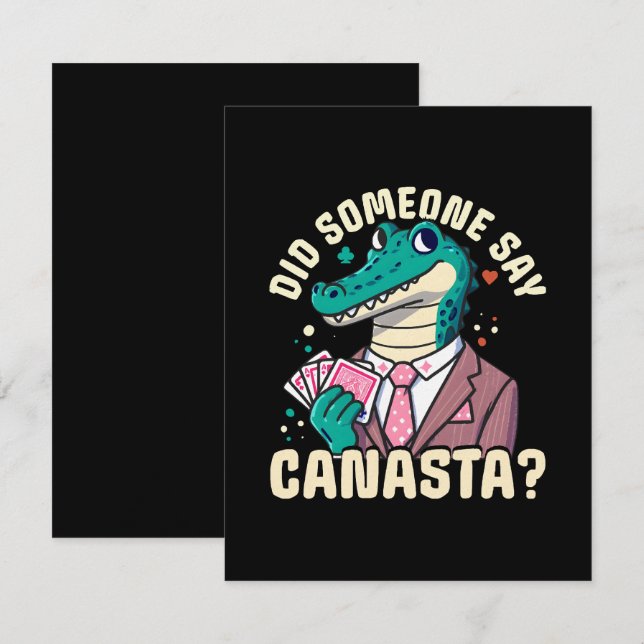 Did Someone Say Canasta Note Card (Front/Back)