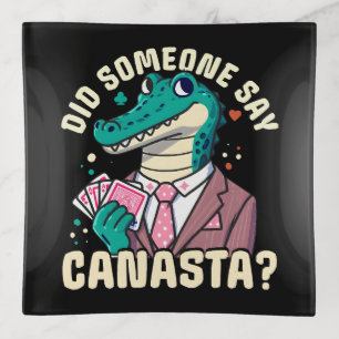 Did Someone Say Canasta Trinket Tray