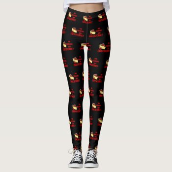 Did Someone Say Cheesecake?  Leggings by PugWiggles at Zazzle