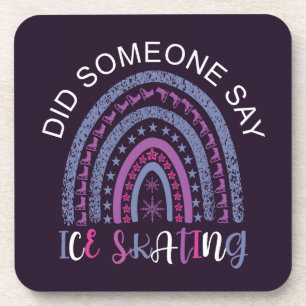Did Someone Say Ice Skating Beverage Coaster