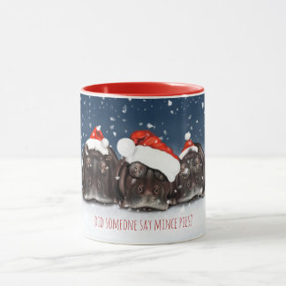 Did Someone Say Mince Pies, Christmas Hippo Mug