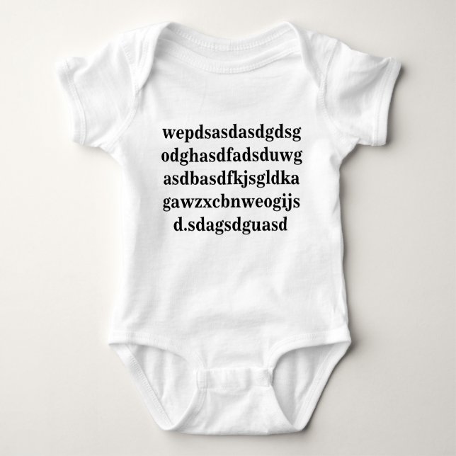 Did the baby design this bodysuit (Front)