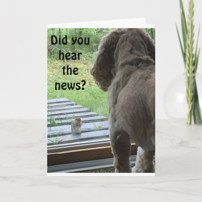 DID U HEAR THE NEWS? YOU ARE TURNING 40 BIRTHDAY CARD (Front)