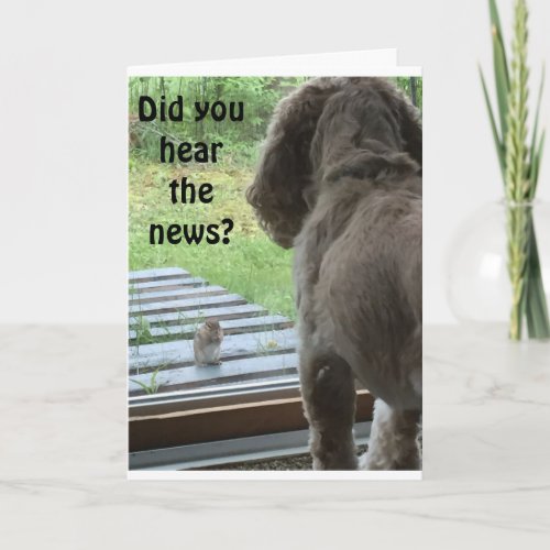 DID U HEAR THE NEWS YOU ARE TURNING 50 BIRTHDAY CARD