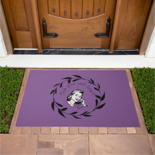 Did You Call First? Funny Custom Retro Door Mat