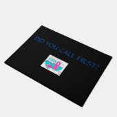 ***DID YOU CALL FIRST*** HAPPY CAMPER DOOR MAT (Angled)