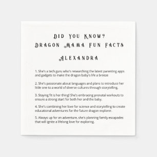 Did You Know? Dragon Mama Fun Facts  Napkins