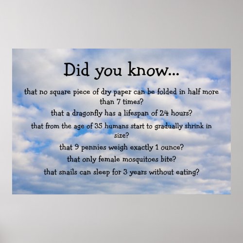 Did you know poster