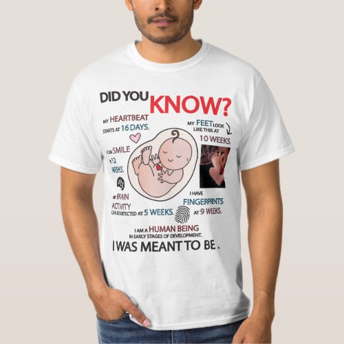 Did You Know Pro_Life Information T_Shirt